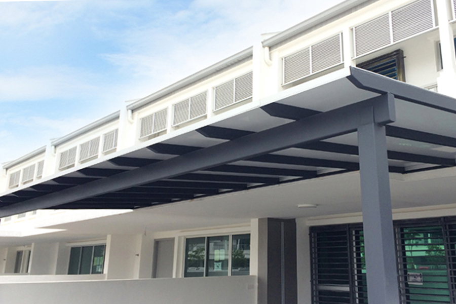 aluminium composite porch shelter