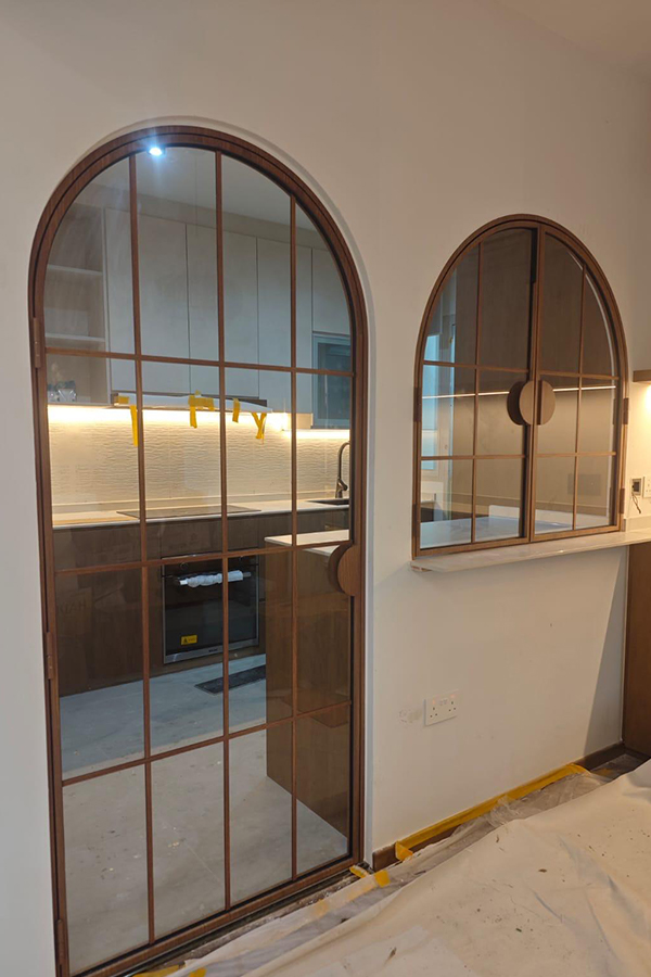 country style kitchen glass