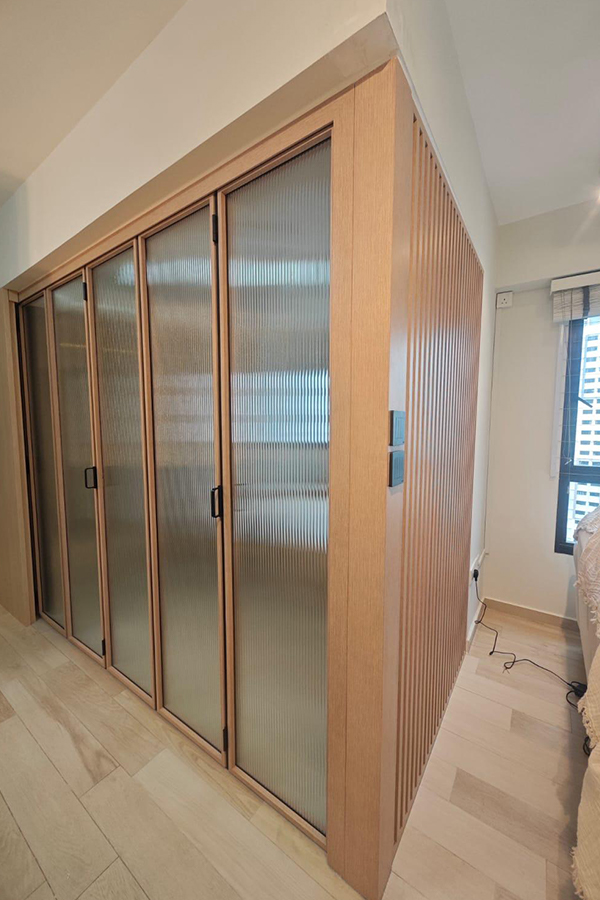 wood panel sliding door